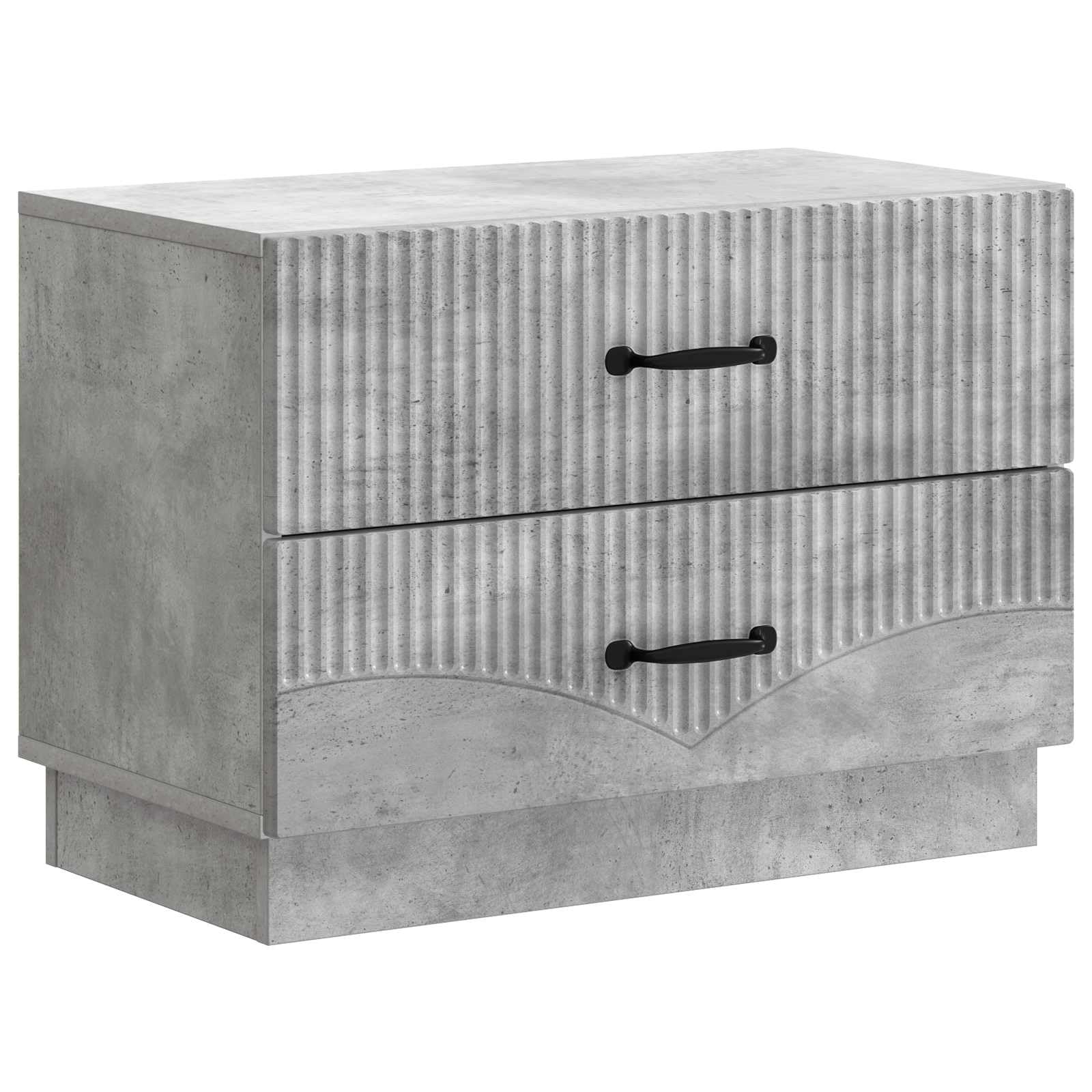 Table de chevet avec 2 tiroirs de rangement pour libérer l'espace encombré du lit
