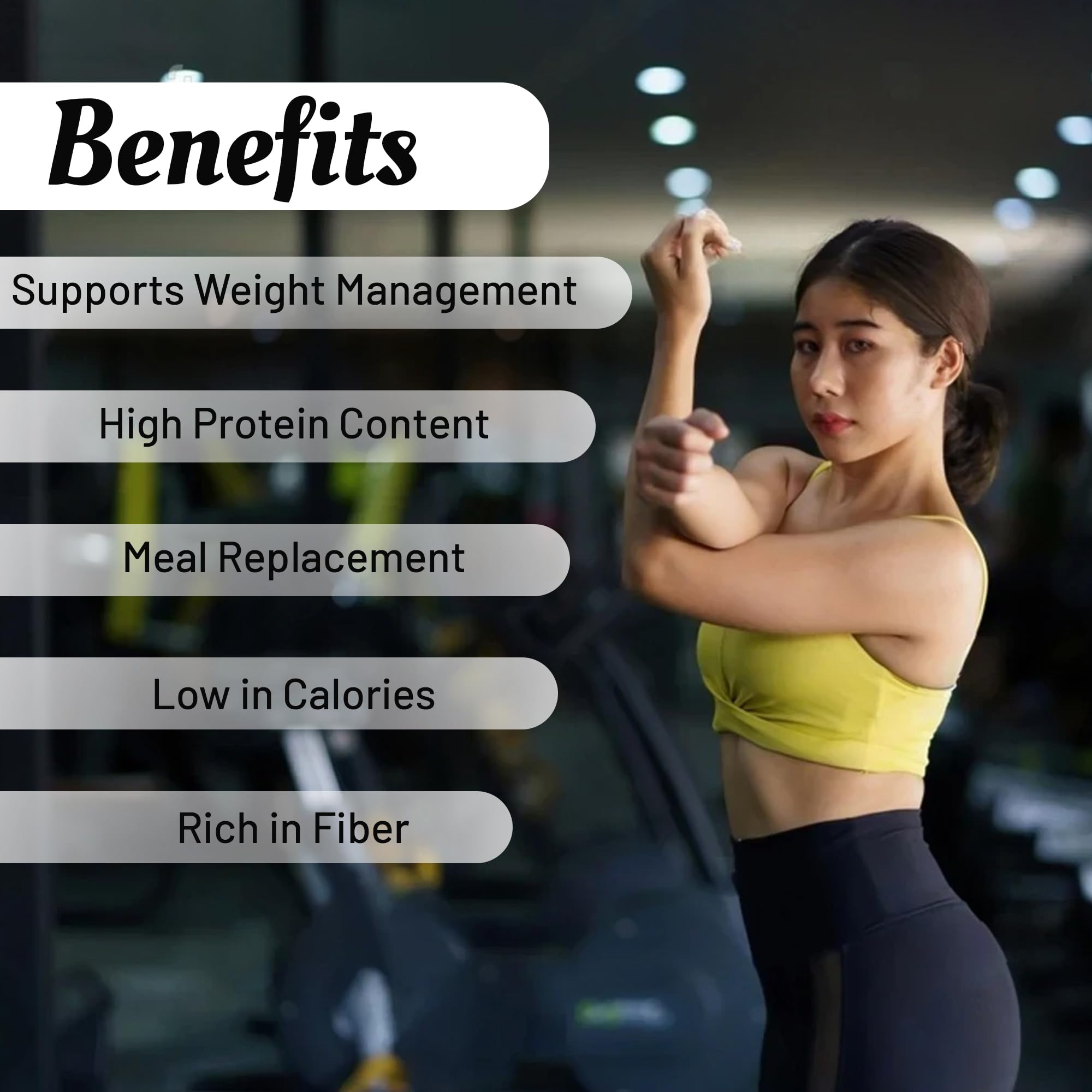 Meal Replacement Protein Shake For Weight Control & Management | Sugar Free | Fiber | Digestive Enzymes | No Transfat | Vitamins & Minerals (Smooth Mango, 400 gram) — Amazon image 6