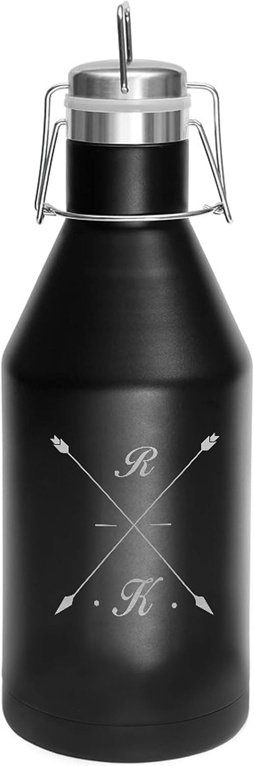 Sofia's Findings Personalized Black Matte Crosshair Beer Growler