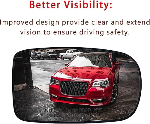 Miniatura 3 de Espejo calefactado para el lado del pasajero de repuesto para Chrysler 200 300 2012-2022 Dodge Charger - para Chrysler 200 300 Dodge Charger espejo