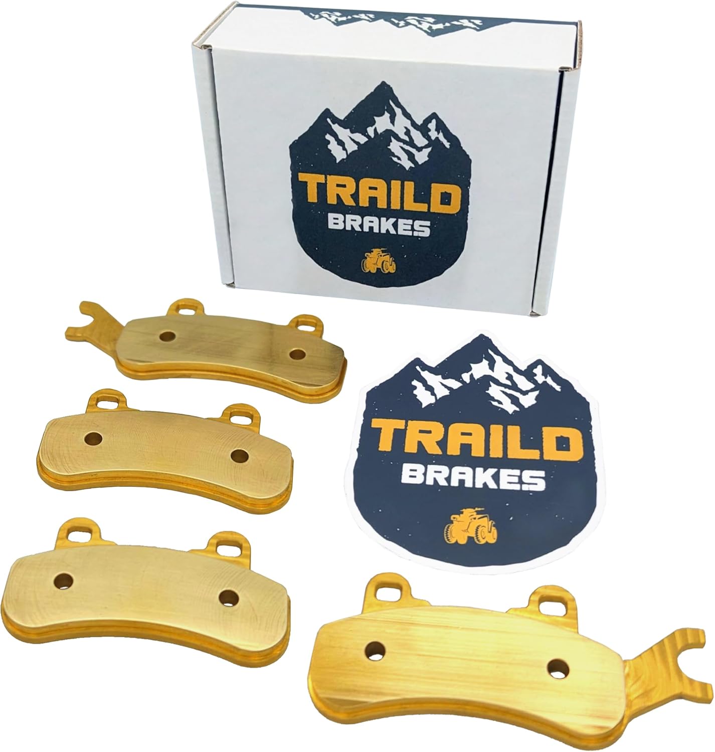 Traild Brass Brake Pad Set for Can-Am Maverick X3/MAX, Maverick Sport & Trail 2017-2026 (Single Axle Set (Front OR Rear))