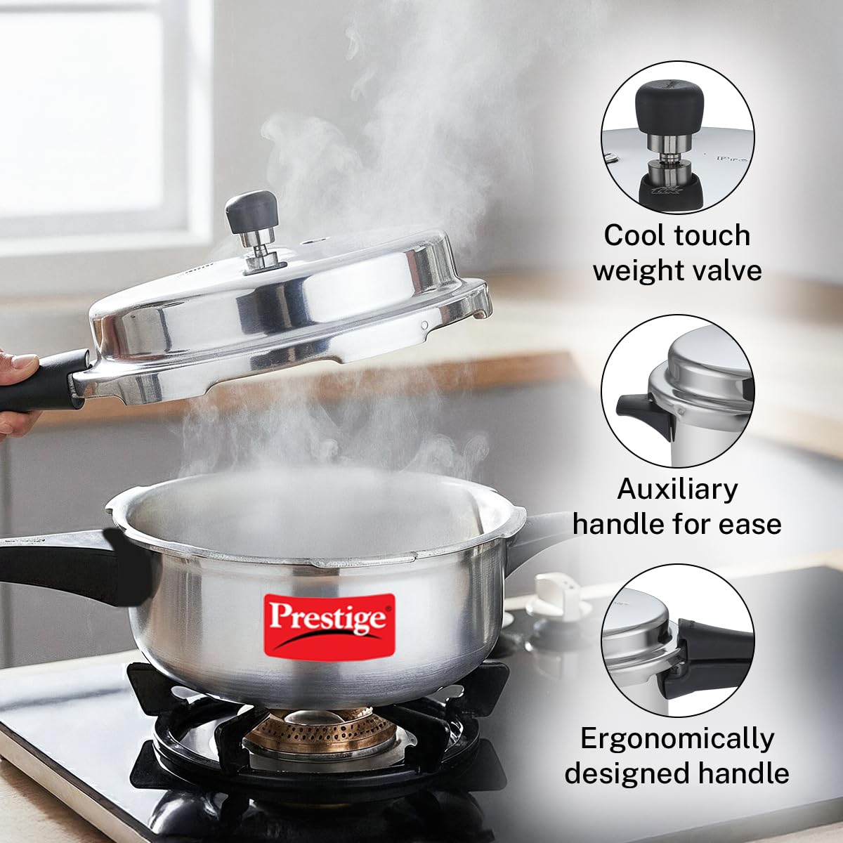 Prestige Pressure Cooker - 6L Silver -5 Prestige Pressure Cooker - 6L Silver -5