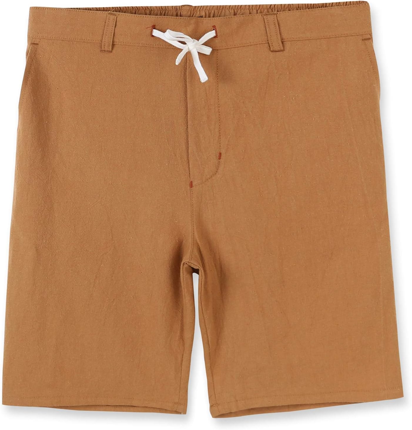 Mens Casual Comfy Soft Linen Cotton Drawstring Active Sport Running Hiking Walk Shorts