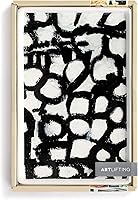 Vista 4 de Demdaco + ArtLifting Original Art - Bandeja pequeña de gres blanco y negro