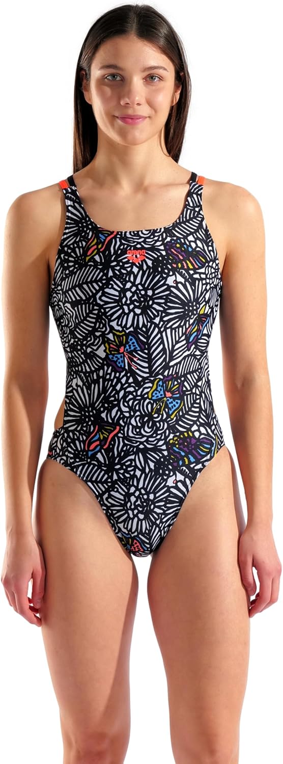 Arena Women's Arena Performance Women's Colors Book Swim Tech Multi Back Sports Bathing Swimsuit