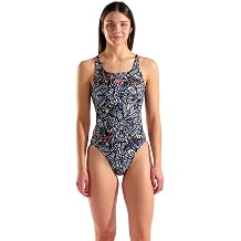 Arena Womens Arena Performance Womens Colors Book Swim Tech Multi Back Sports Bathing Swimsuit