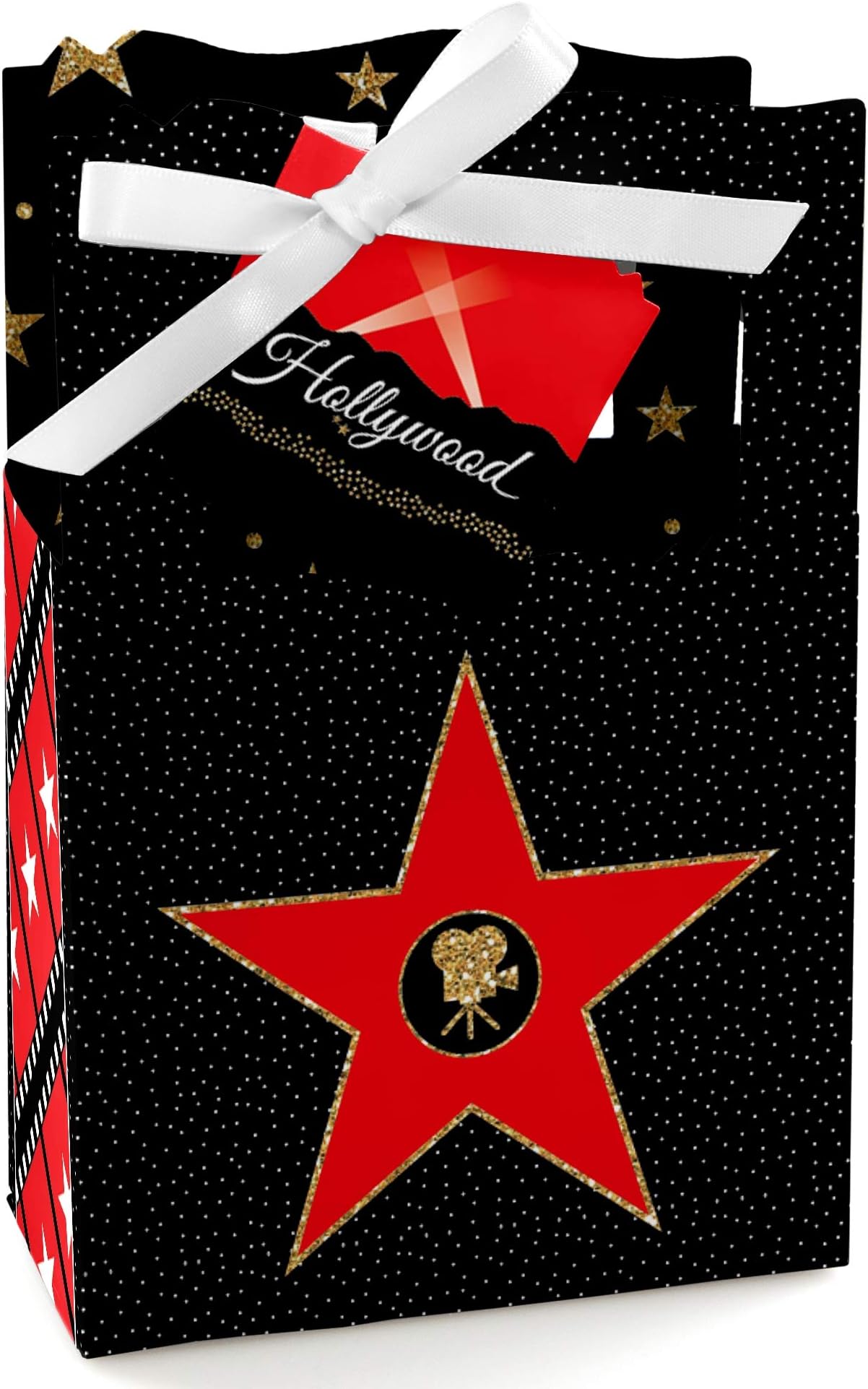 Big Dot of HappinessRed Carpet - Movie Night Party Favor Boxes - Set of 12