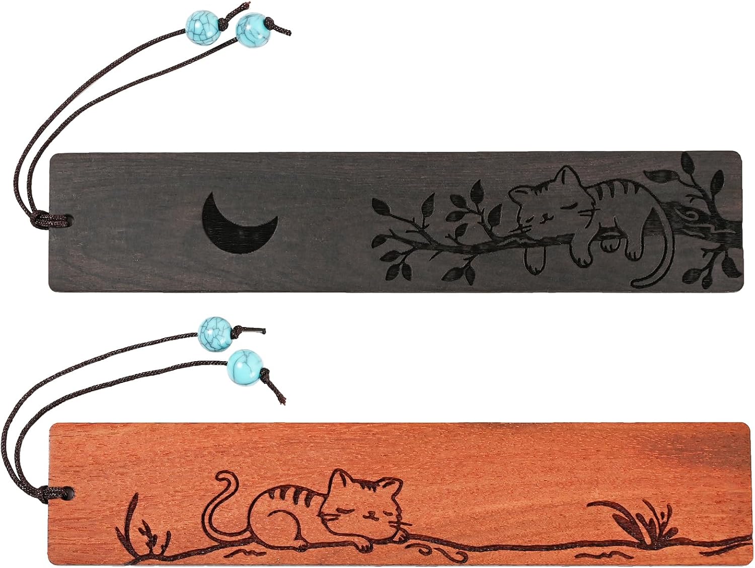 ZQZYMXQ 2Pcs Funny Bookmarks Cat Book Markers, Funny Cat Gifts Cat Lover Gifts for Women (Sleeping Cat) - Image 4