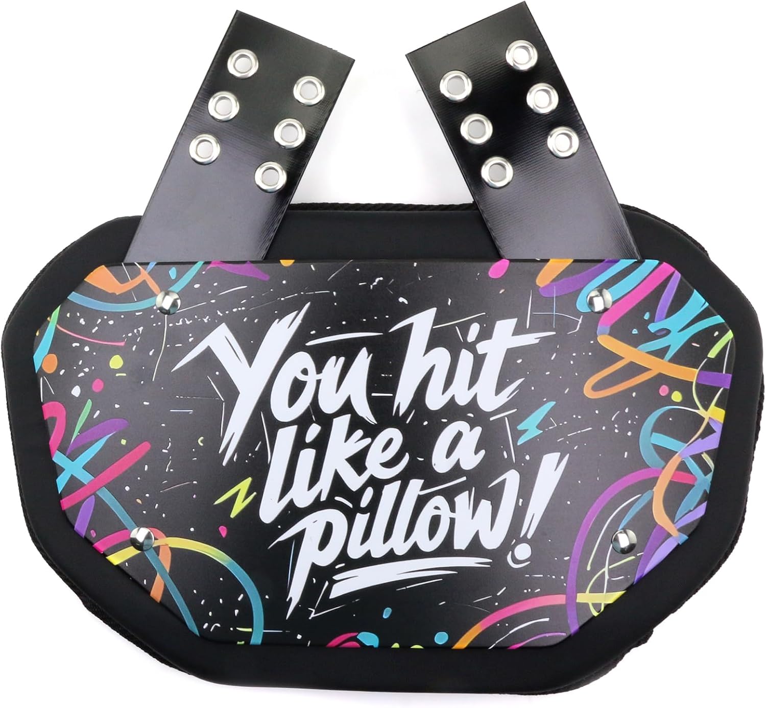 Runxrocy Football Backplate QB Spine Protector Durable & Lightweight Adjustable Rear Pad for Football Shoulder Pads Youth & Adult