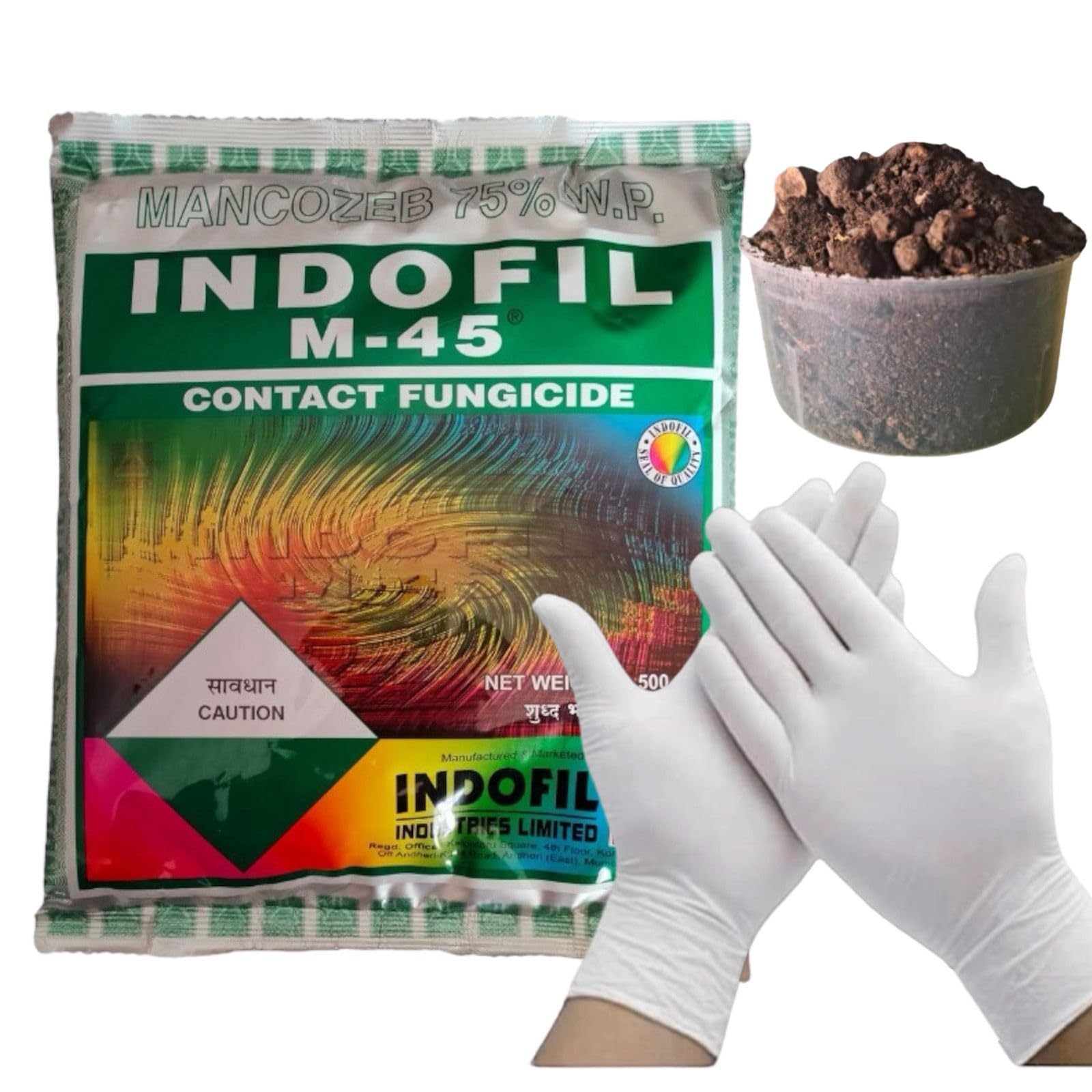 INDOFIL M-45 FOR PLANTS(100gm) + Neem Cake powder loose (300gm) WITH GLOVES (B0CWTTHFS3) Amazon Price History, Amazon Price Tracker