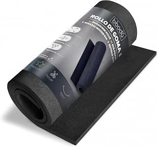 BIBODU Rollo Goma Eva Negra 10mm Grosor | Tamaño 99 x 37cm, Densidad 80kg/m3 | Goma Eva Color Negro para Manualidades DIY, Disfraces Cosplay, Halloween | Apto Niños y Niñas