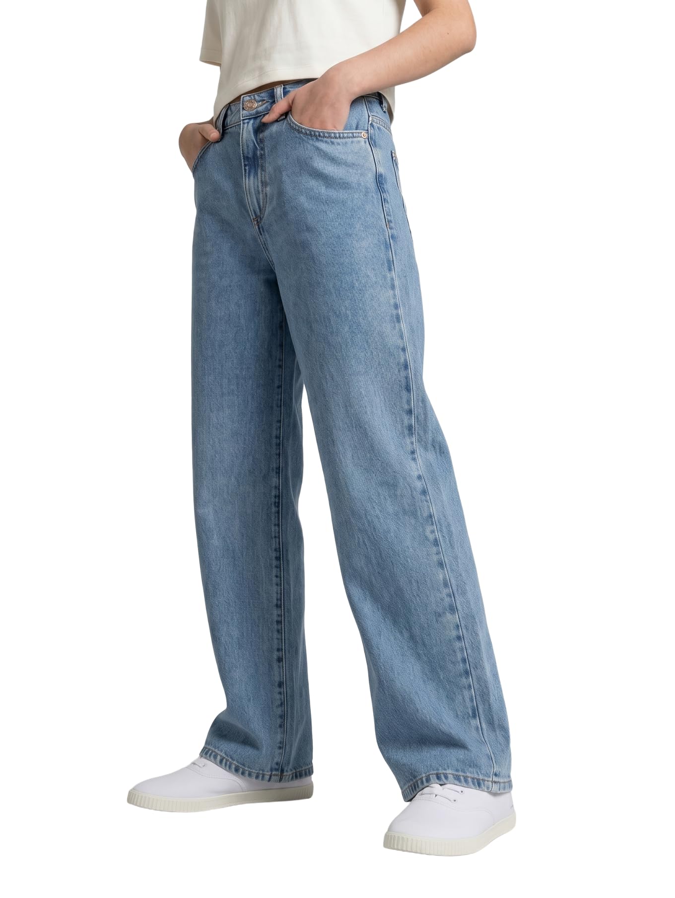 TOM TAILOR 1041068 - Dżinsy dziecięce Wide Leg Fit Dziewczynki
