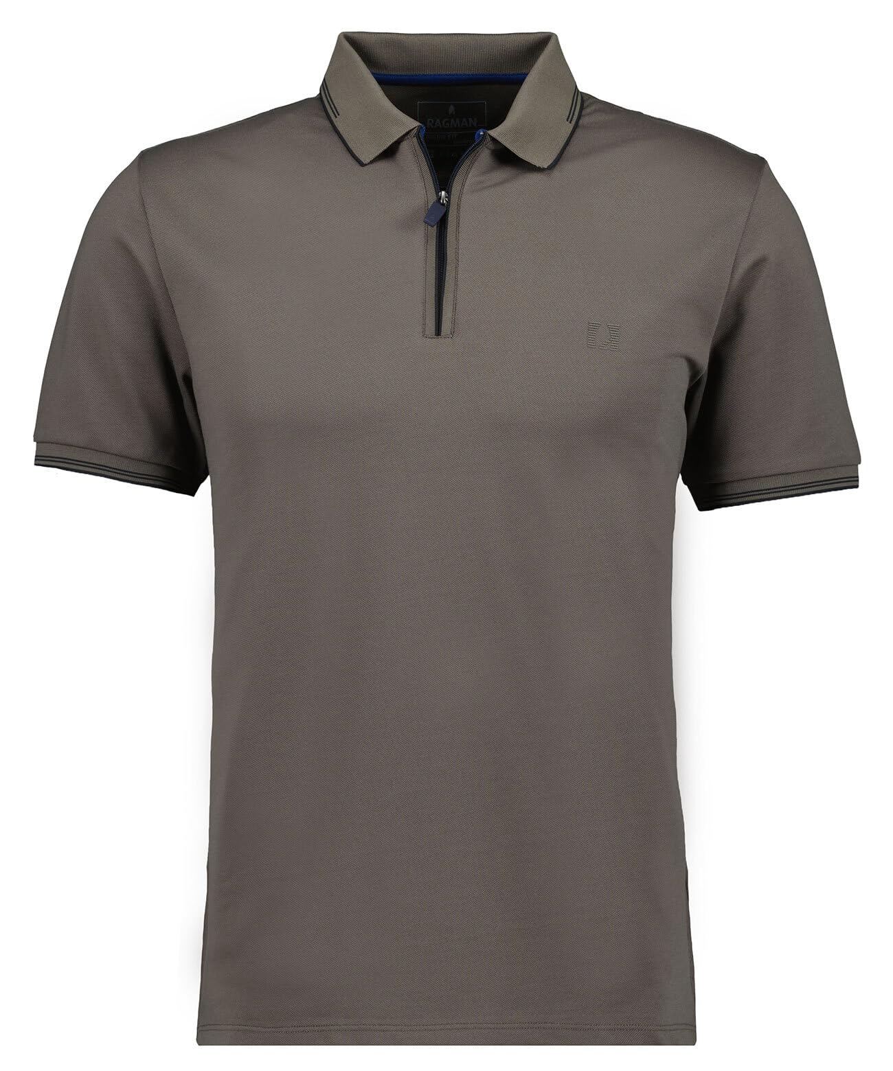 RAGMAN Herren Poloshirt mit Tipping, modern fit