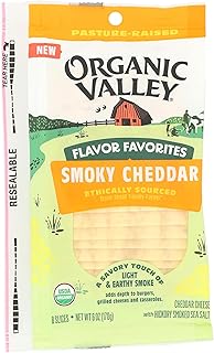 ORGANIC VALLEY Organic Smoky Sliced Cheddar, 6 OZ