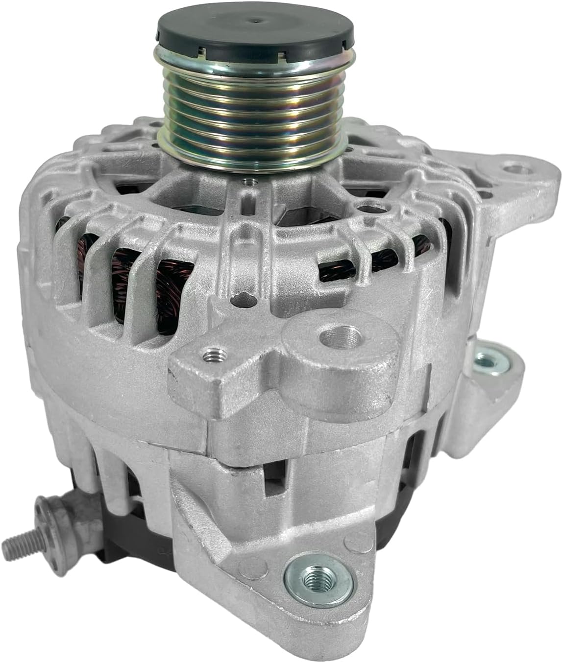 12V 120A 23100-4BA0A Alternator Compatible with Nissan Rogue L4 2.5L For Nissan XTrail 2.5L L4 2014-2018 6-Groove CW Internal Fan & Regulator Replace 231004BA0A 23100-4BA0B TG12C152