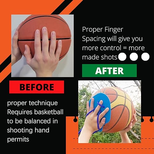 Miniatura 3 de Entrenador de tiro de baloncesto - Entrenador universal de tiro de baloncesto para zurdos y diestros, espuma EVA para una sensación cómoda