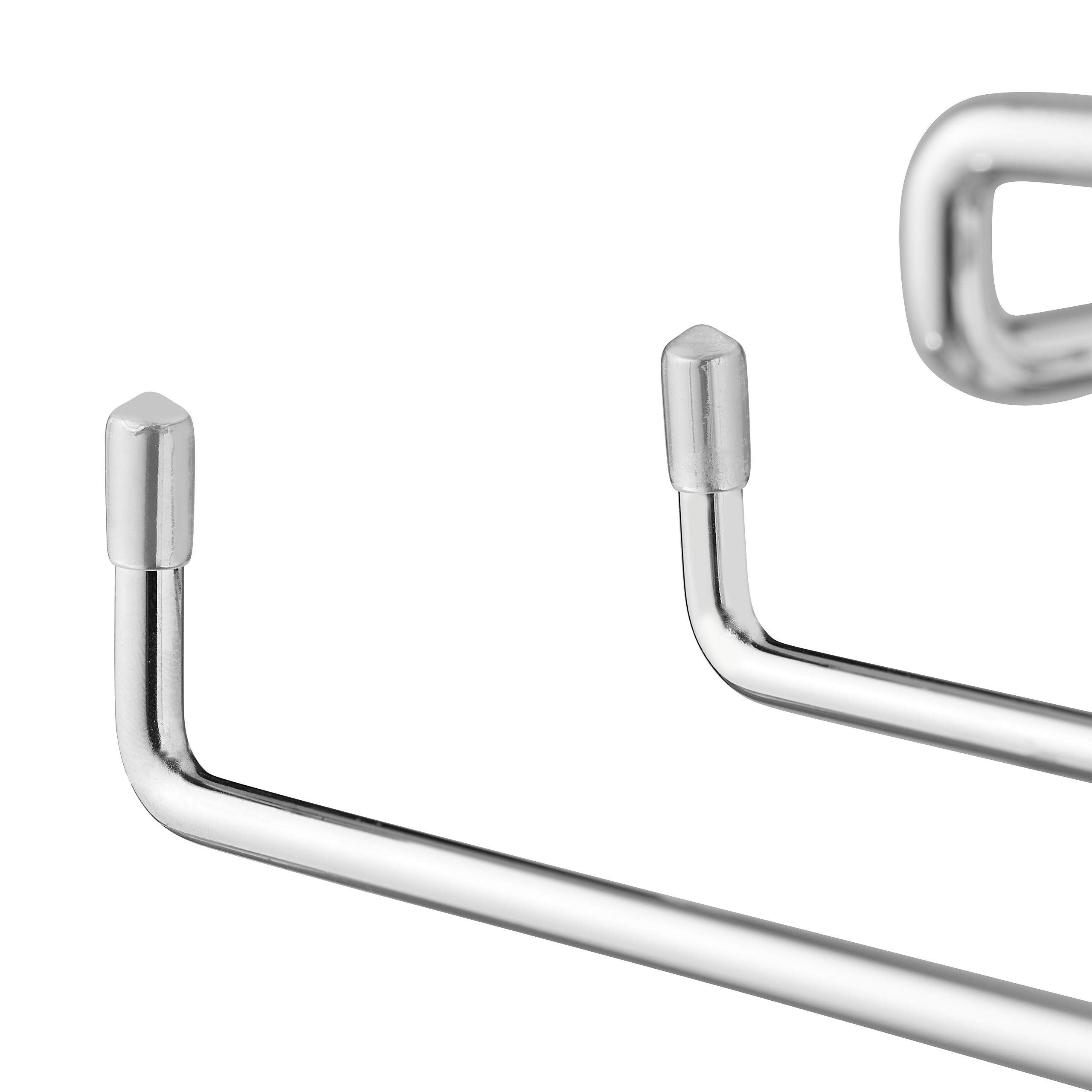 Set 10 Soportes de Mesa para Champaneras, Cubo Enfriador Botellas Vino 18 cm Ø, Ahorra Espacio, Cava, Hierro, Plateado