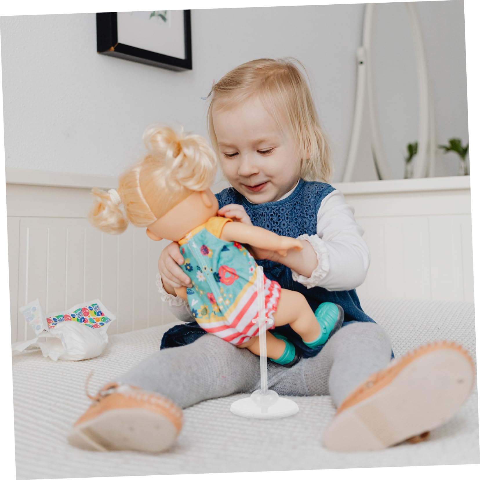 Hemoton Versatile Doll Support Brackets Pcs Standing Clamp Holders Smooth Surface for Dolls