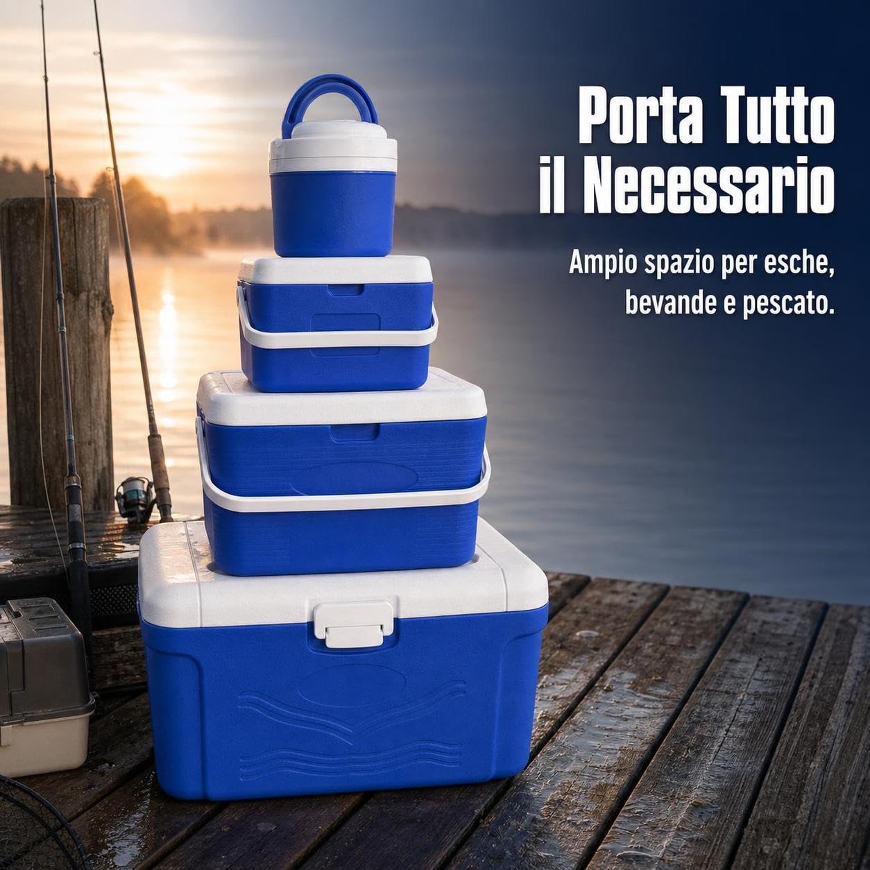 Ghiacciaia da Termica per Auto e Picnic, Ghiacciaia Box per Campeggio e Viaggi,