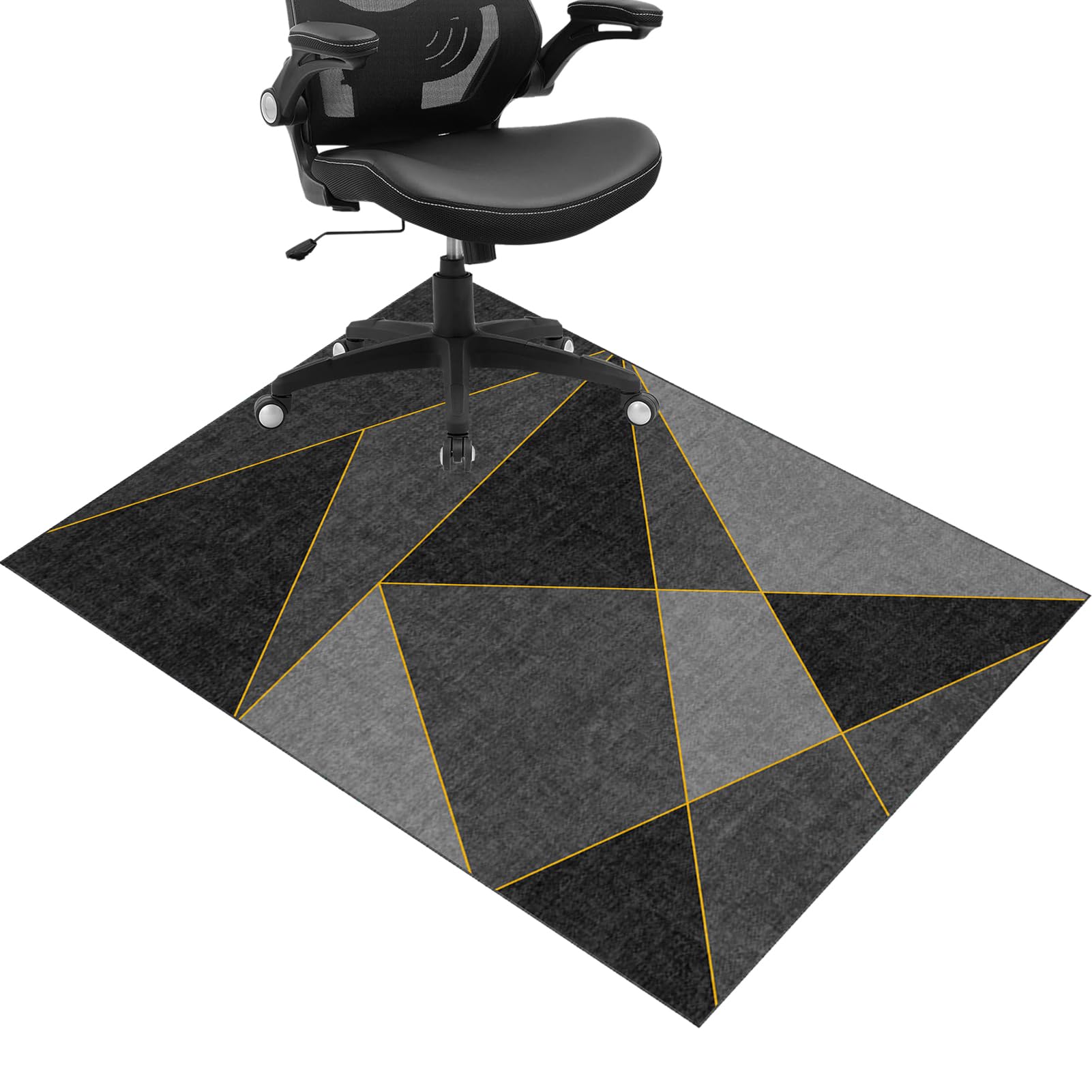 JaevKwzy Floor Protector for Office Chair, Office Chair Mat for Carpeted Floor, Floor Mat, Gaming Chair Mat Non-Slip Protective, Carpet Protector for Low, Standard and Medium Pile Carpets 70 x 100 cm