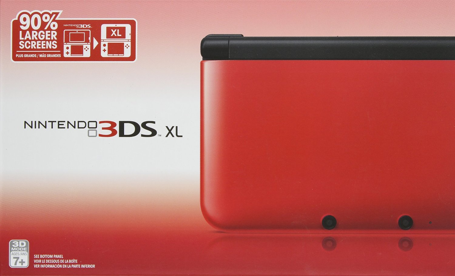 Nintendo Red & Black 3DS XL System - Immersive 3D Gaming