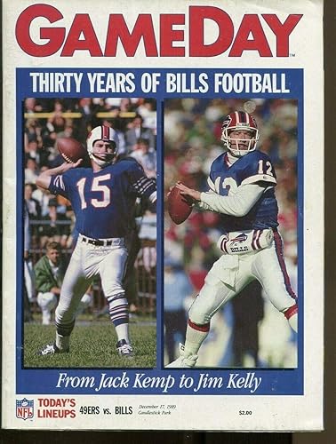 1989 Bills v 49ers Program 12/17 San Francisco SB Champs J. Kemp J. Kelly 70371