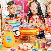 Vista 6 de Juego de 100 mini botellas de licor, botellas de plástico vacías de 2 onzas con tapas, botellas de alcohol de plástico con 10 embudos, 100 etiquetas