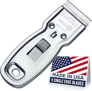 CANOPUS Razor Blade Scraper Tool, Razor Blade Holder, Window Scraper with Razor Blades, Scraper for Glass, Oven, and Cookt...