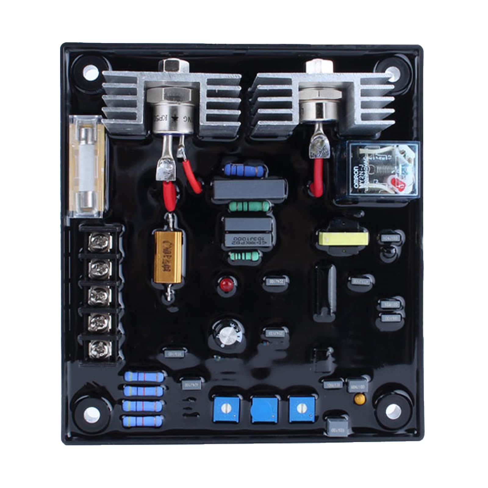 Msioytog POW50A Automatic Voltages Regulator Stabilizer Control Regulators Module for Industrial Homes Applications Automatic Voltages Regulator