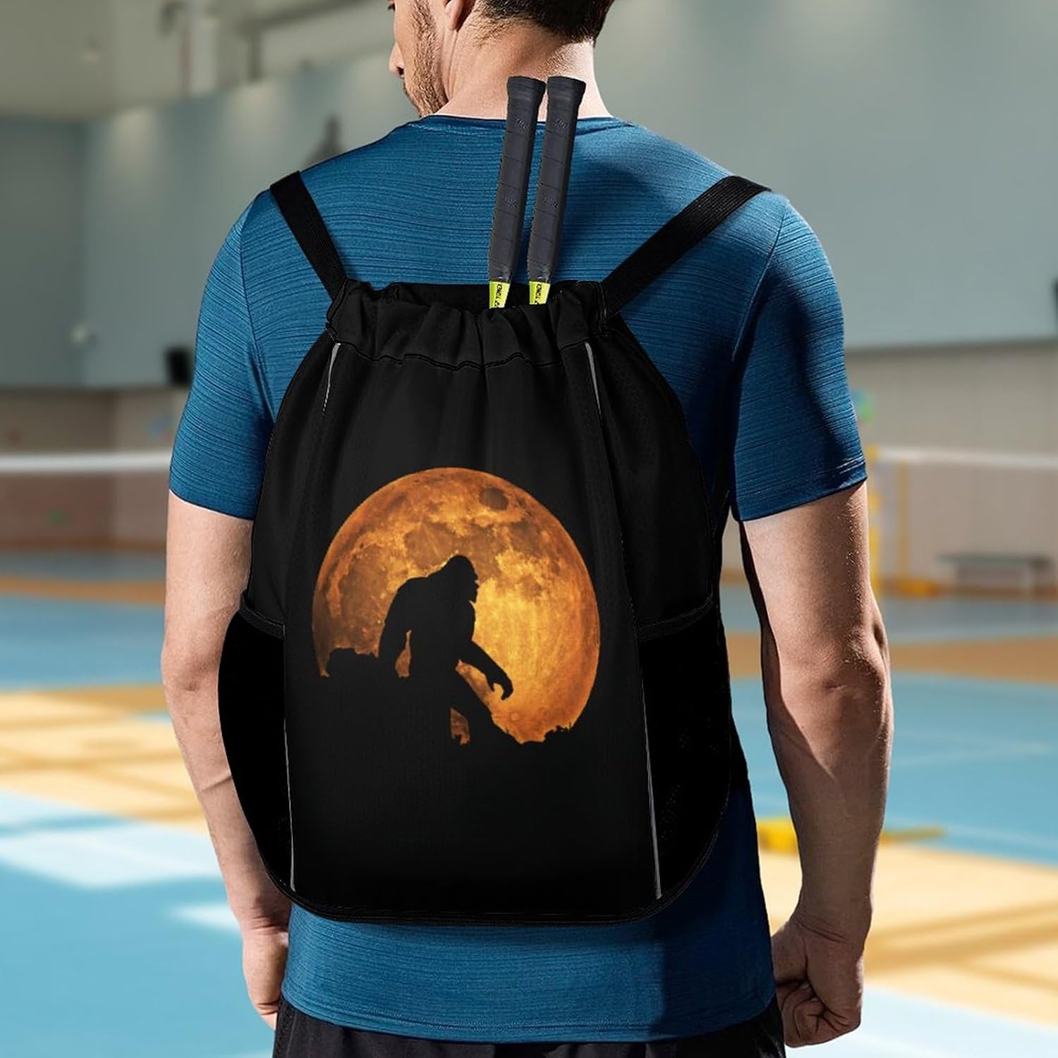 Red Moon Bigfoot Gym Bag Workout Gym Backpack with Shoe Compartment Sports Bags for Women Men