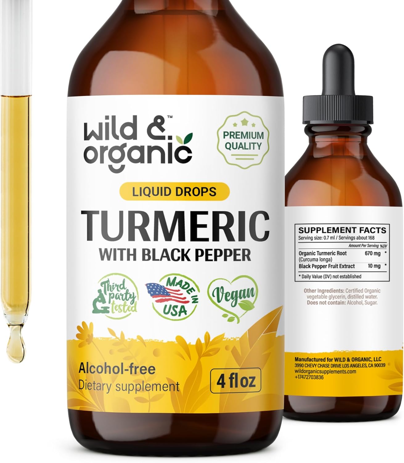 Turmeric Liquid Extract Supplement Organic Turmeric