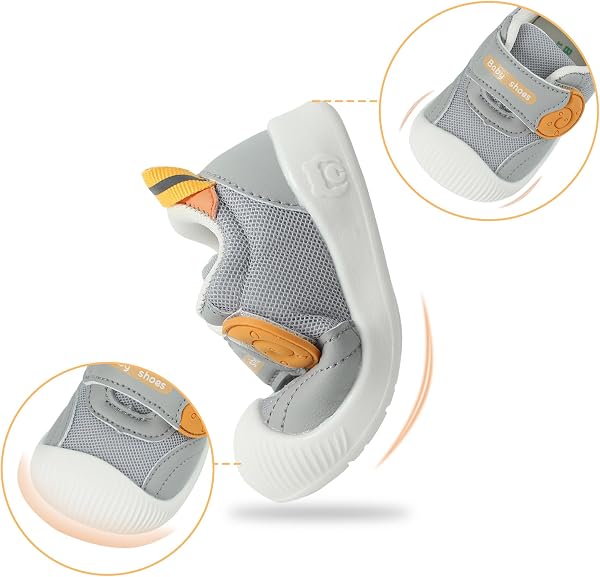 MK MATT KEELY Zapatos Bebé Niño Niña Verano Primeros Pasos Zapatillas Malla Transpirable Ligero con Suela Suave Antideslizante - 5