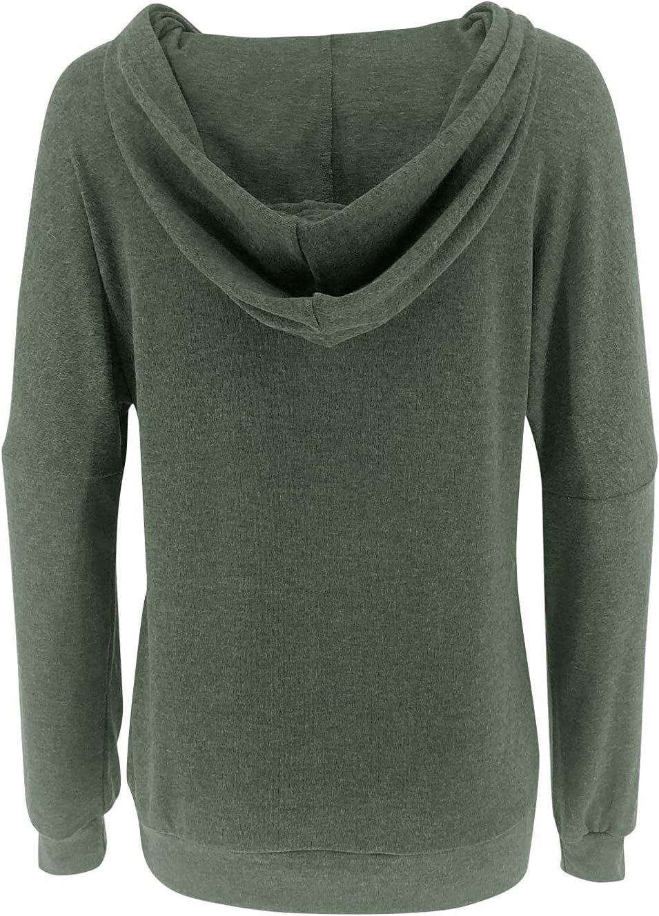 PRETTODAY Women's Casual Lightweight Hoodies Long Sleeve White Drawstring Sweatshirts Loose Pullovers with Pocket - Image 5