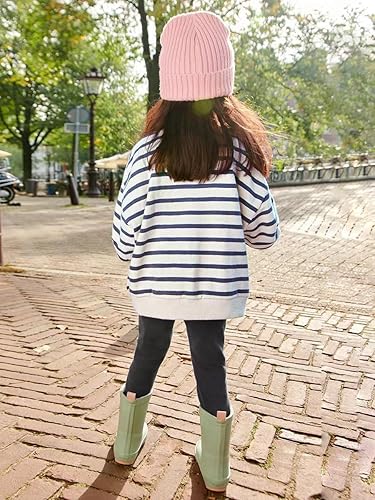 Toddler Baby Girls Sweatshirts Kids Winter Clothes Casual Long Sleeve Shirts Crewneck Pullover Sweater Tops 2T-7T(Wreath Bunny,5T)