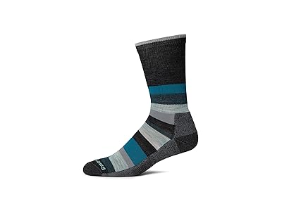 Smartwool Everyday Multi-Stripe Crew Socks Crew Cut Socks Shoes Charcoal : SM (US Men