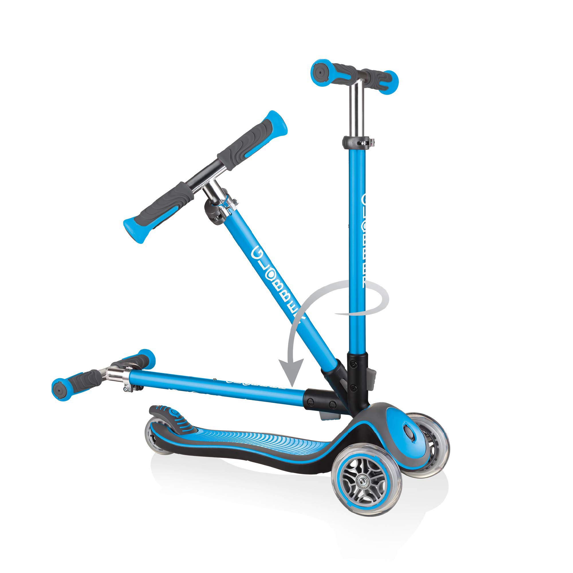 Globber Elite Deluxe Scooter 444-201 gök mavisi