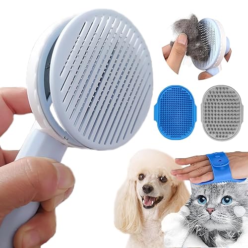 Cepillo de aseo para gatos  Cepillo de baño de silicona para gatos y perros, cepillo de baño para perros y gatos, 3 cepillos limpiadores de pelo de disponible en Yaxa Mexico