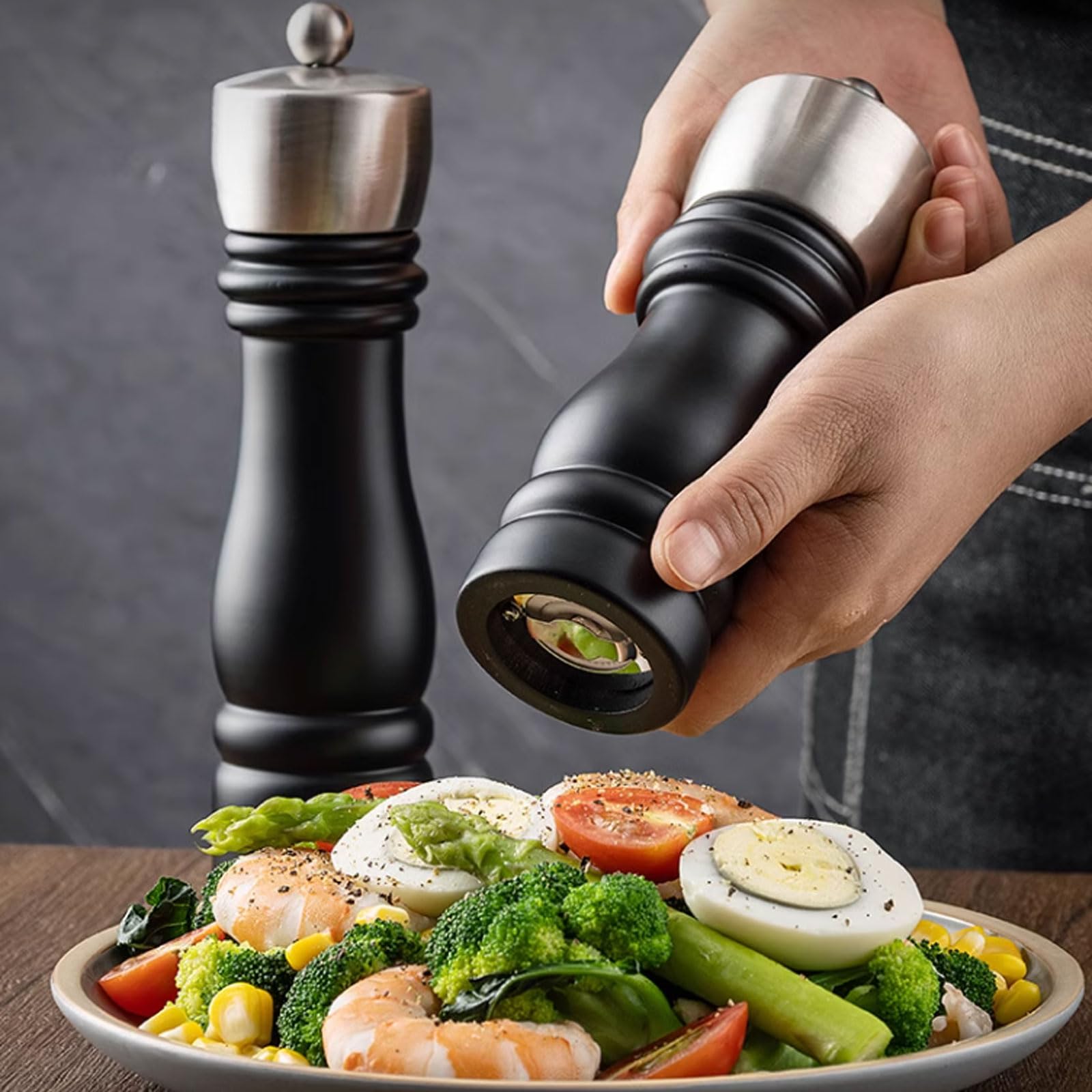 304 manuale in acciaio inossidabile Mulino pepe di pepe nero bottiglia di macinatura da cucina salata di sale bottiglia di condimento pepe