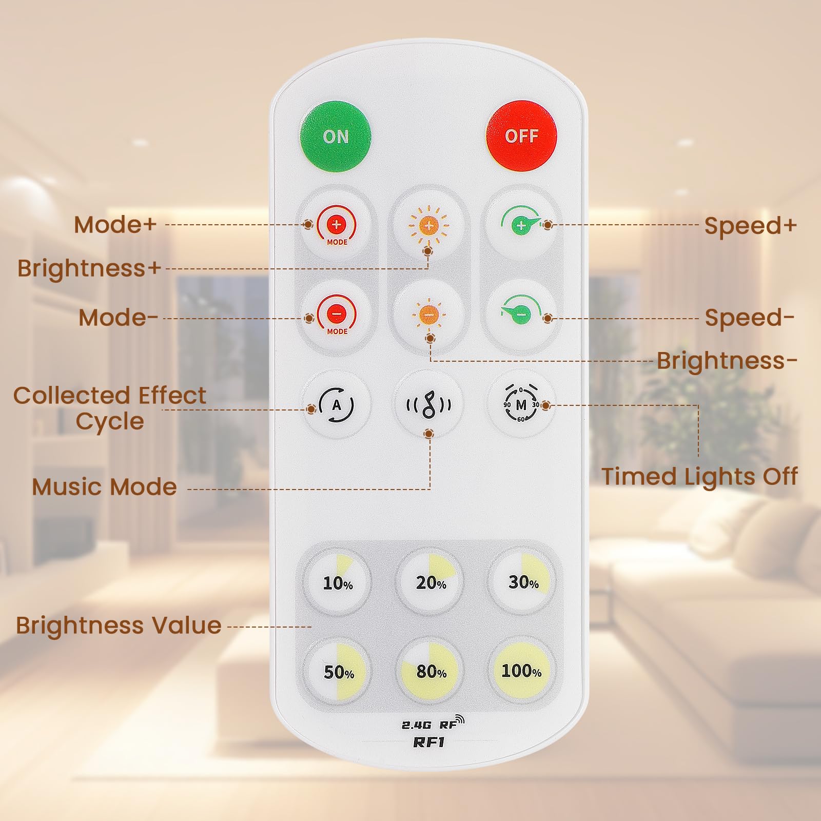 Smart App COB LED Streifen 10m Warmweiss 2700K, 24V, 8mm Breite | Dynamische Farben, Timerfunktion, LED Strip Dimmbar für Küche, Schlazimmer Indirekten Beleuchtung, 90lm/w, CRI 92, 320 LEDs/m