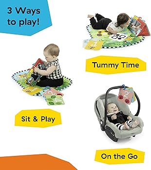Amazon.com : Baby Einstein Discovery Garden Tummy Time Mat