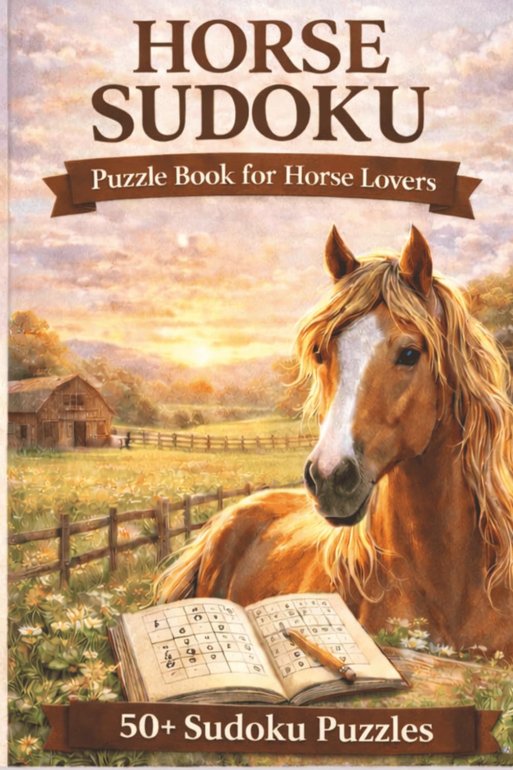 Horse Sudoku Puzzle Book: Sudoku Puzzles for Horse Lovers | Help Calm the Mind, Relax and Focus | 6x9 inches | 110 Pages | 50+ Puzzles | Solutions Included