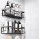 EUDELE Shower Caddy 2 Pack, Adhesive Organizer for Bathroom Storage&Home Decor&Kitchen organizers and storage, No Drilling, L