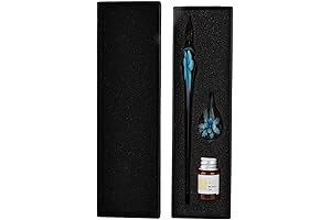Serene Simplicity: Glass Dipped Pen Set for Artistic Expression