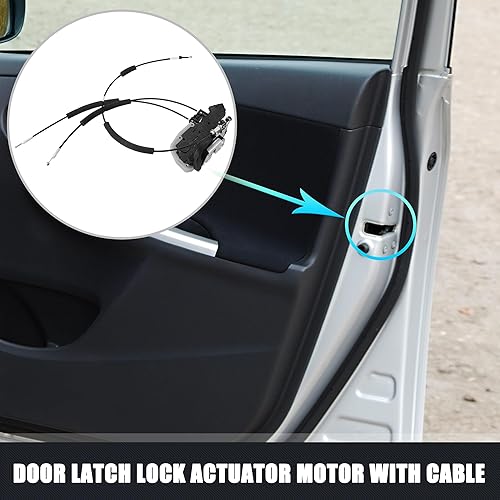 Miniatura 2 de uxcell Motor del actuador de la cerradura del pestillo de la puerta trasera derecha con cable para Nissan Sentra 2007-2012 No.82500ET200