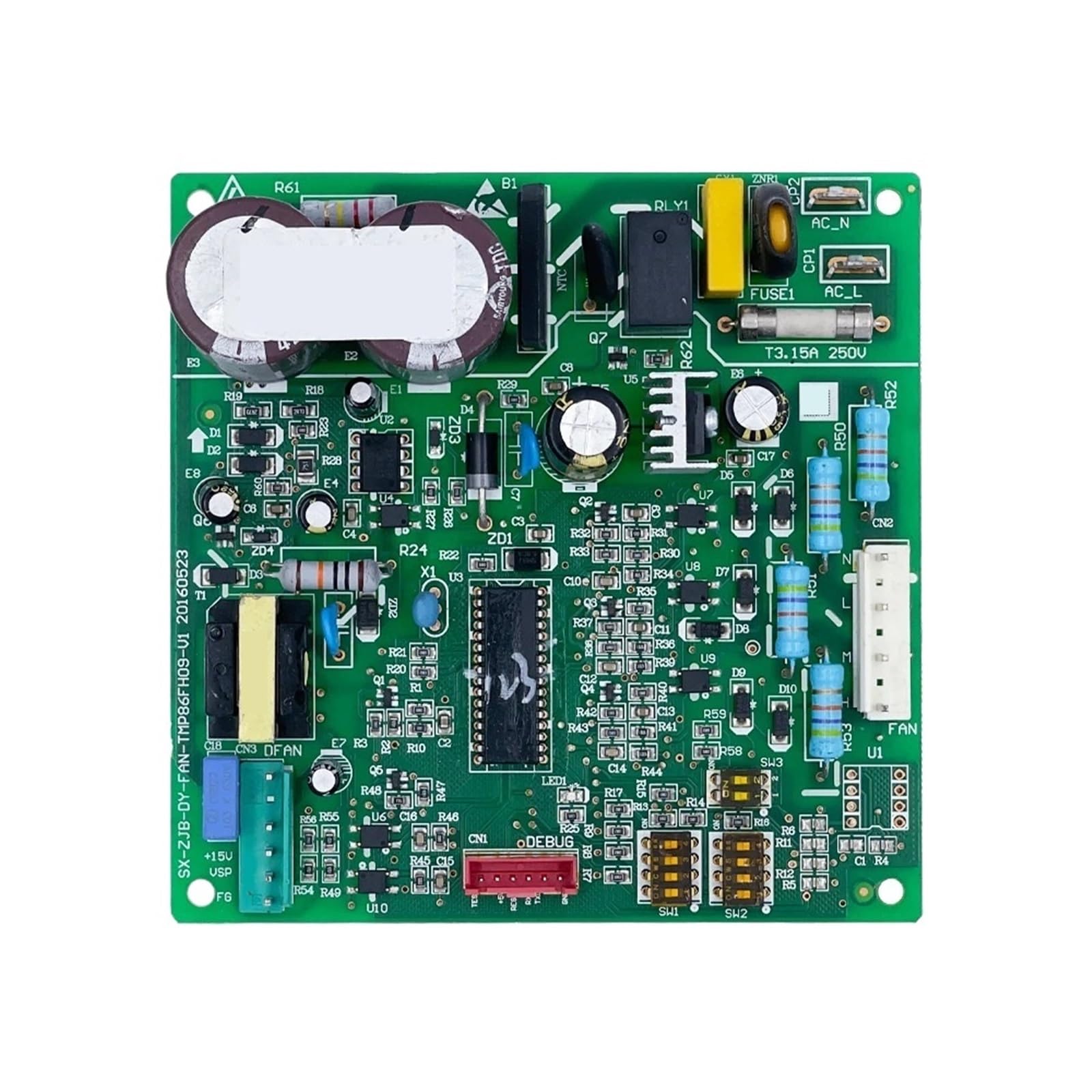 Używany do płyty sterującej centralnego klimatyzatora ZJB-DY-FAN-ACZDC-E1(SY) PCB modułu 11222544000010 części do klimatyzacji