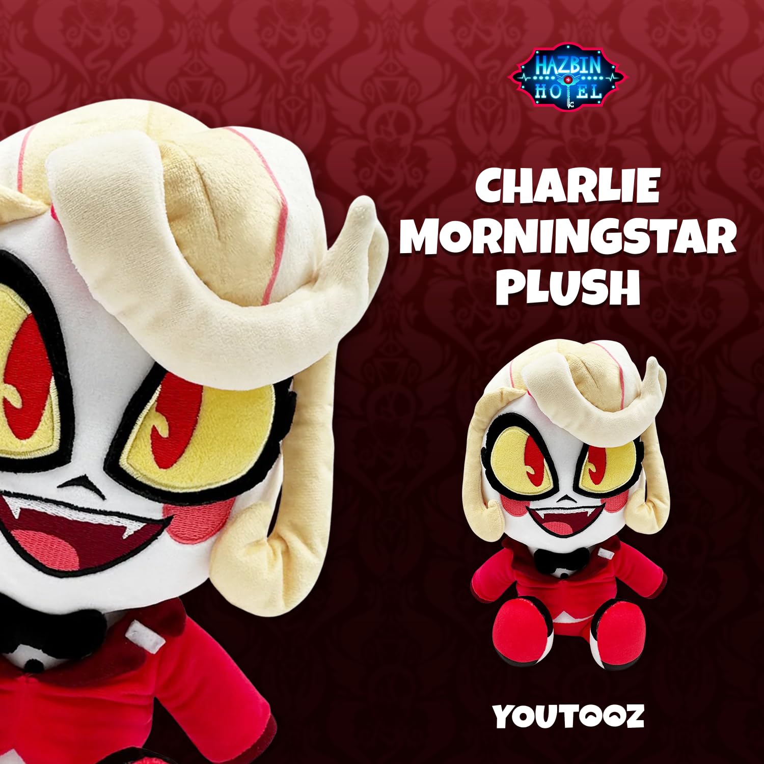 Peluche Charlie Morningstar - Hazbin Hotel x Youtooz *PRE-ORDINE*