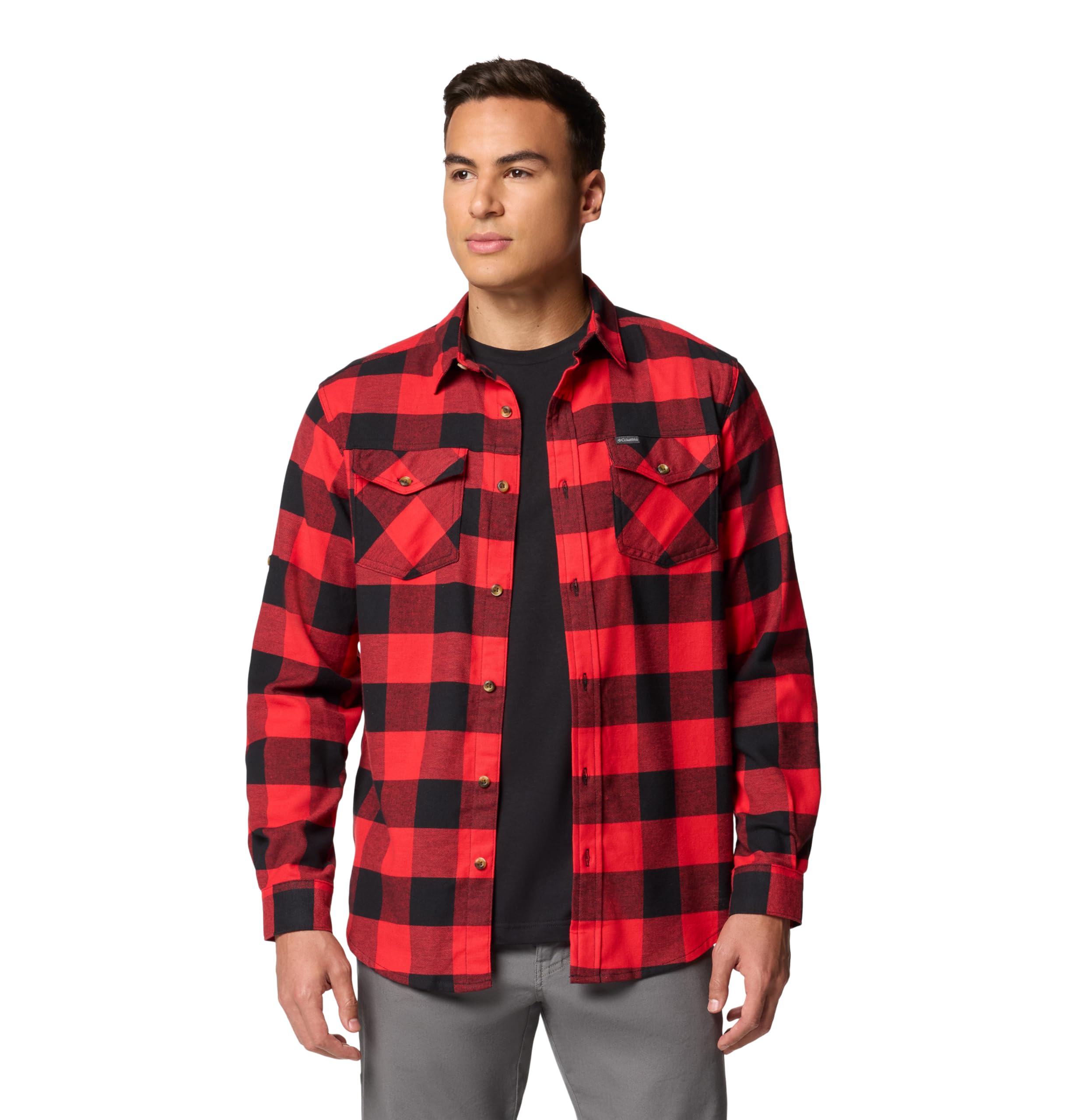 Columbia Bearmouth Springs Roll Up Long Sleeve Flannel Shirt Bearmouth Springs EXS - Camicia Arrotolabile Uomo (Pacco da 1)