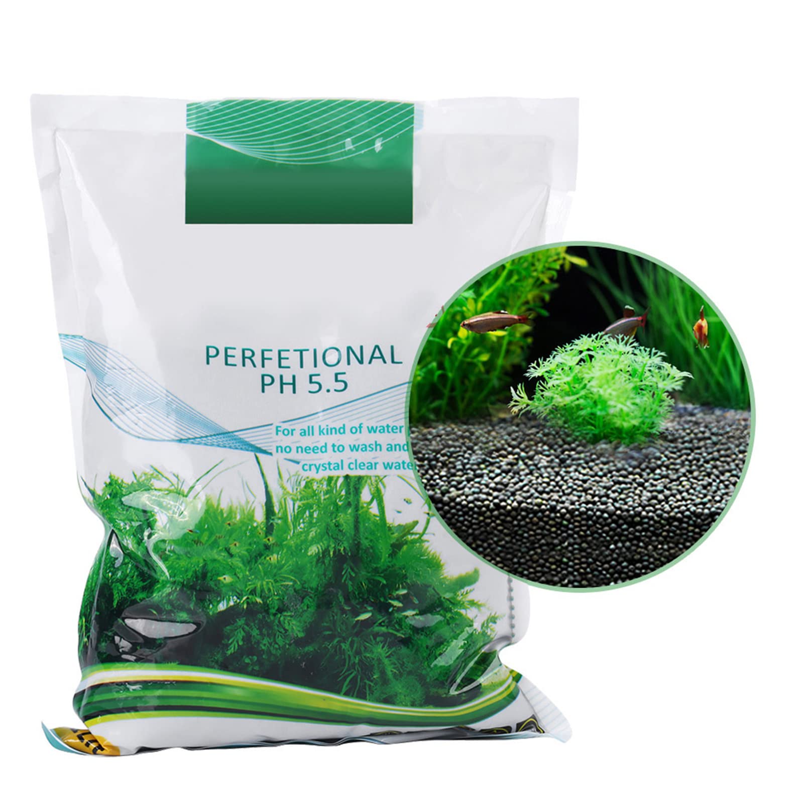 Fango per acquario, substrato per piante da acquario, 1000 g, fango per erba d'acqua, accessorio per acquario, terreno per piante acquatiche per la crescita delle radici della maggior parte