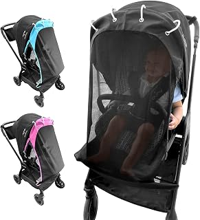 Sunshade for Stroller 30 SPF Stroller Cover Universal & Adjustable UV Sun Cover for Stroller to Protect Your Baby from Sun See Through Stroller Shade Canopy Net