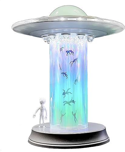 Miniatura 1 de Lámpara de mesa táctil de abducción humana modelo OVNI LED de extraterrestres decoración 51 nave espacial amante del espacio decoración holográfica